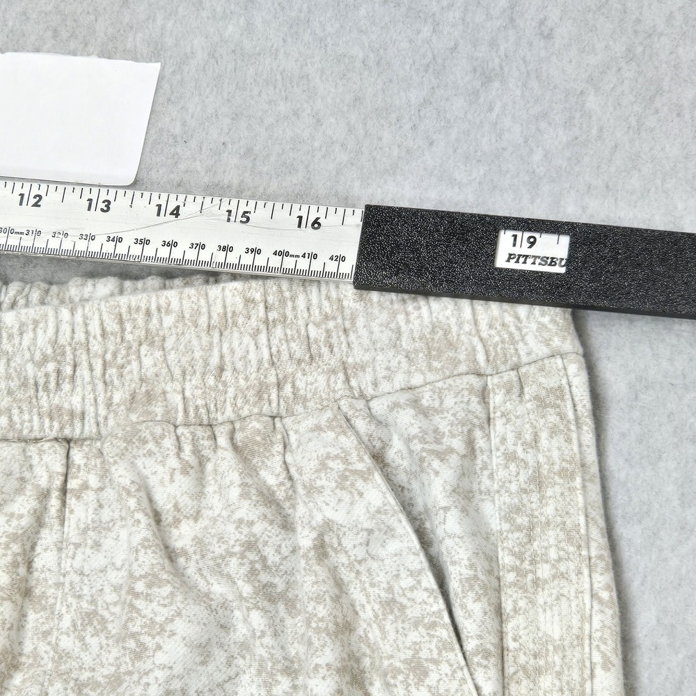 Athleta Women Activewear Pants 2X Beige Jogger Geometric Sweatpants Farallon - Picture 9 of 13